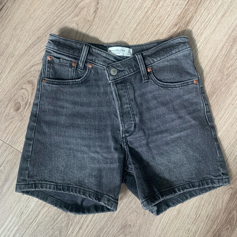 Abercrombie & Fitch Dark Gray Jean Shorts